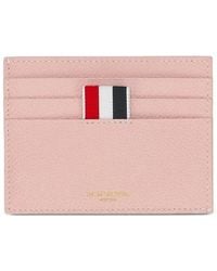 Thom Browne - Pebble-Grain Leather Card Holder - Lyst