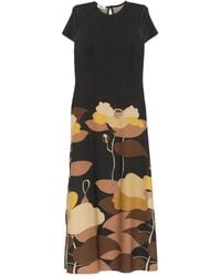 Siyu - Glitter-Embellished Floral T-Shirt Dress - Lyst