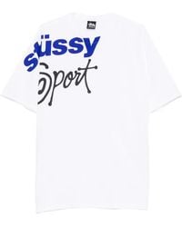 Stussy - Logo-Print T-Shirt - Lyst