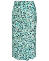 Twp - Bouclé-Knit Front-Slit Skirt - Lyst