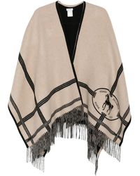 Fendi - Poncho Selleria À Surpiqûres Macro - Lyst
