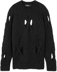 Versace - Open-Knit Jumper - Lyst