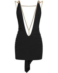 DSquared² - Vestido Asimétrico Con Detalle De Cadena - Lyst