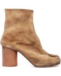 Maison Margiela - Bottines Tabi 80 Mm En Daim - Lyst