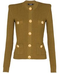 Balmain - Gestricktes Oberteil Mit Knöpfen - Lyst