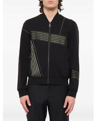 WOOYOUNGMI - Striped Panelled Track Jacket - Lyst