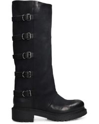 METISSE - Buckle-Detail Nubuck Boots - Lyst