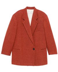Alysi - Single-Button Wool Coat - Lyst