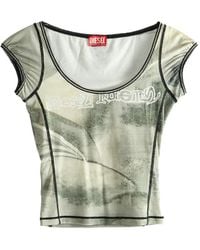DIESEL - T-Icaty Graphic-Print T-Shirt - Lyst