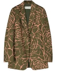 Dries Van Noten - Loose-Fit Floral Blazer - Lyst