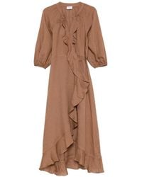 Marella - Ruffled Wrap Asymmetric Dress - Lyst