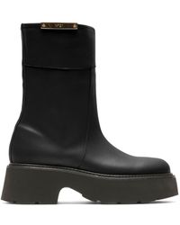 N°21 - Logo-plaque Leather Boots - Lyst