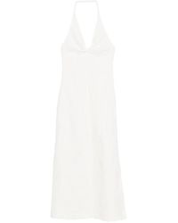 SIR. - Halterneck Embroidered Dress - Lyst