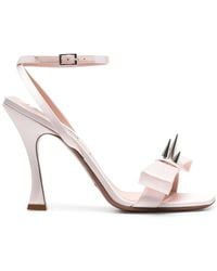 Acne Studios - Studded Bow-Embellished Sandals - Lyst