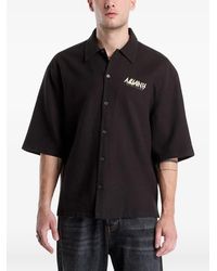 AllSaints - Synth Overhemd Met Korte Mouwen En Logo-Print - Lyst