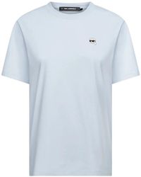 KARL LAGERFELD - Ikon Klub T-Shirt - Lyst
