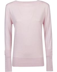 Snobby Sheep - Button-Cuff Silk Sweater - Lyst