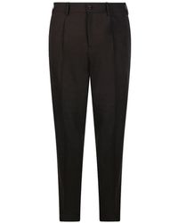 Santaniello - Pleated Tapered-Leg Trousers - Lyst