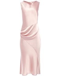 Nina Ricci - Robe Mi-Longue Drapée À Design Asymétrique - Lyst