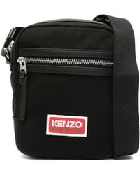KENZO - Bolso Messenger Con Parche Del Logo - Lyst