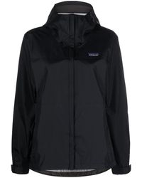 Patagonia - Logo-patch Hooded Bomber Jacket - Lyst
