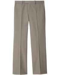Burberry - Klassische Hose Mit Logo-Schild - Lyst