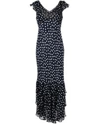 RIXO London - Ossy Kleid mit Polka Dots - Lyst
