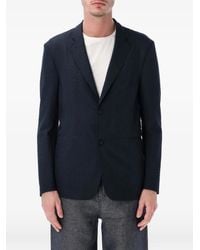 Emporio Armani - Single-Breasted Blazer Jacket - Lyst