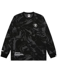 Aape By A Bathing Ape - Moonface-Patch Camo-Print T-Shirt - Lyst