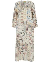 Momoní - Geometric-Pattern Maxi Dress - Lyst