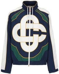 CASABLANCA - Logo-Print Panelled Jacket - Lyst