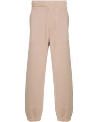 MSGM - Logo-Print Cotton Track Pants - Lyst