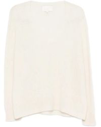 Bompard - V-Neck Long-Sleeve Sweater - Lyst