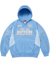 Supreme - Football Zip-Fastening Hoodie - Lyst