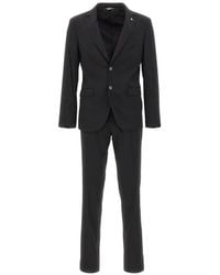Manuel Ritz - Front-pocket two-button suit - Lyst