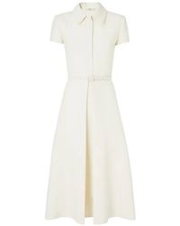 Fendi - Ivory Wool And Silk Dress - Lyst