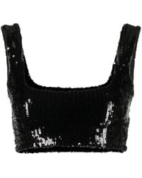 Galvan London - Beating Heart Sequin Crop Top - Lyst