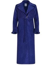 Rosie Assoulin - Yipee Ki-Yay Corduroy Belted Trench Coat - Lyst