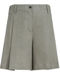 Brunello Cucinelli - Linen Shorts - Lyst