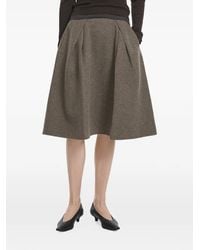 JNBY - Pleated A-Line Midi Skirt - Lyst