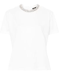 Maje - Crystal-Embellishment T-Shirt - Lyst