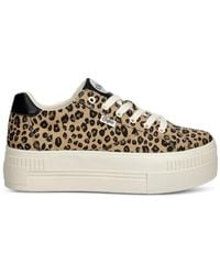 Buffalo - Paired Leopard-Print Platform Sneakers - Lyst