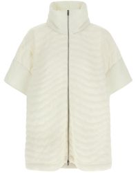 Herno - Poncho Acolchado Con Efecto De Ondas - Lyst