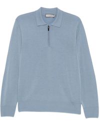 Canali - Quarter-Zip Polo Shirt - Lyst