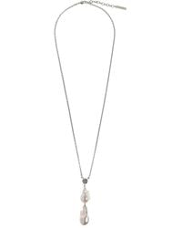 Givenchy - Faux-Pearl Drop Necklace - Lyst