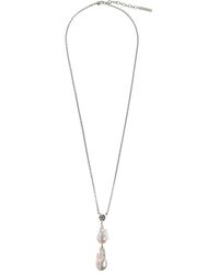 Givenchy - Faux-Pearl Drop Necklace - Lyst