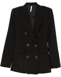 Imperial - Blazer Croisé À Revers Crantés - Lyst