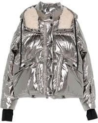 Moncler - Calaque Metallic Ski-Jack Met Capuchon - Lyst