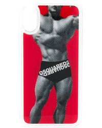 DSquared² - Happy Leaf Logo Boxers Iphonex Case - Lyst