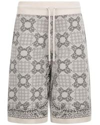 Amiri - Ma Quad Check Mesh Knit Shorts - Lyst